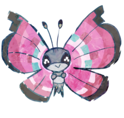 gottacatchemall:  Two new pokemon have also been revealed- Vivillon