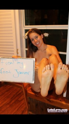 Fuck my #feet :) (my #footjob pics/vids here: http://www.lelulove.com/?page=Search&q=footjob