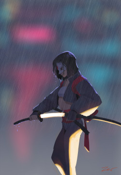 extraordinarycomics:  Katana by Ngan Pham. 