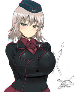 rebisdungeon:  Erika Itsumi from “Girls und Panzer”For I