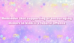 littles-are-lovely:  🚫✨ reminder that supporting minors