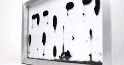 blazepress:  Ferrofluid clock.