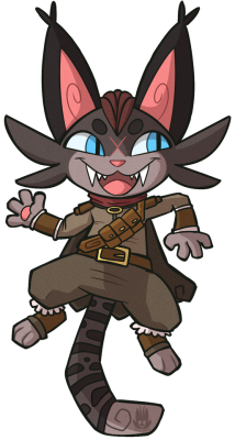 juliekarbon:   Tried doing Cheshire in Wind Waker style.  Not