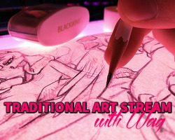 Livestream now. Doing a setup now-Traditional Commission Linearting.