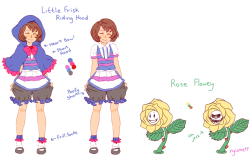 ryumeii:  And here is part one of the designs for a Fairytale!AU Frisk