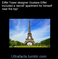 ultrafacts:  When the Eiffel Tower opened in 1889 to universal