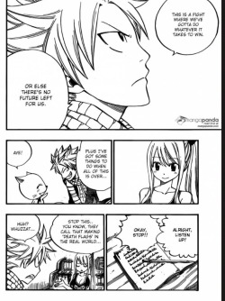 In the first picture, i wonder what natsu is going to do…