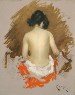 master-painters:    William Merritt Chase - Nude - 1901   