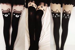 gasaii:  Harajuku Baby ♥ Black stockings | Enter “gasaii10“