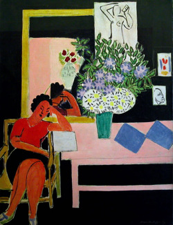 plaisirdelire:  Henri Matisse - Liseuse sur fond noir, 1939.