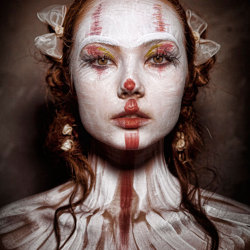 asylum-art-2:   					Portraits of scary clowns by photographer