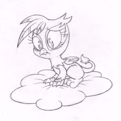 Gilda Sketch by An-Obvious-Decoy  omg Gilda as a cute chick feeling