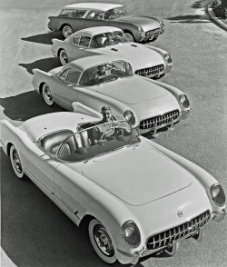 chromjuwelen:  1954 Corvette Concept Cars, Nomad Wagon, Corvair