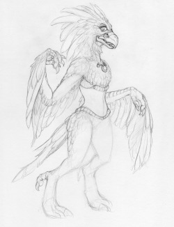 Sketched an arakkoa the other day… dunno if i’ll finish