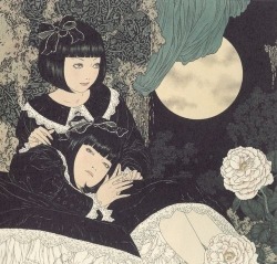 paintdeath:  Sachi and Yuka by Takato Yamamoto