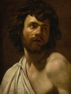   Study of a Bearded Man. Simon Vouet. French 1590-1649. oil/canvas.