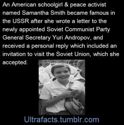 ultrafacts:  									Yuri Andropov’s reply:Dear Samantha,