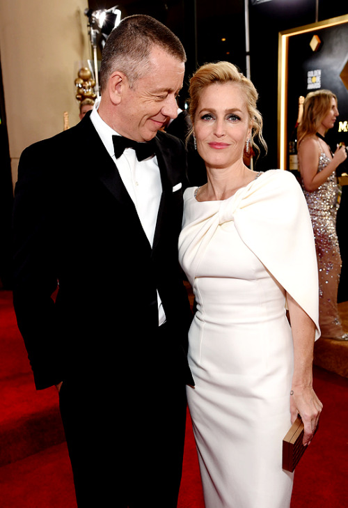 qilliananderson:  Gillian Anderson and Peter Morgan attend the