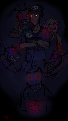 looderpdraws:  Just finished watching Markiplier play Five Nights