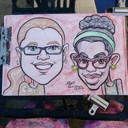 Doing caricatures at Dairy Delight! #caricature #malden #drawing