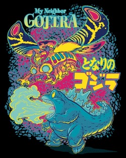 tshirtroundup:  ShirtPunch Design #2:My Neighbor Gojira - by