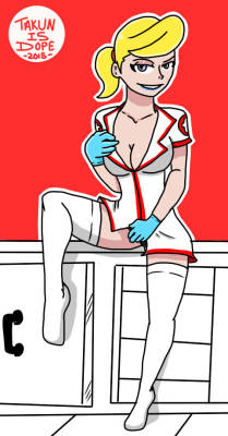 takunisdope:  Nurse Steph belongs to jamesab   Wow! A nurse without