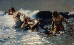 hadrian6:  Undertow. 1886. Winslow Homer. American. 1836-1910.