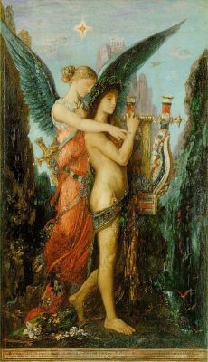 guia-laberinto:  Hesíodo y la Musa, Gustave Moreau 