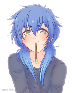 cosmic-artsu:  belated pocky day aobaby! inspired by an art senpai