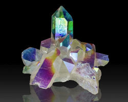 bijoux-et-mineraux:Opal Aura Quartz - Arkansas The unique colors