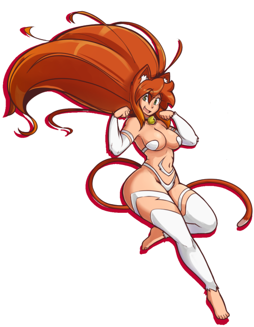 eikasianspire:  Well, I did one of ‘em. Here’s a plucky Tabby cosplaying as Felicia. 