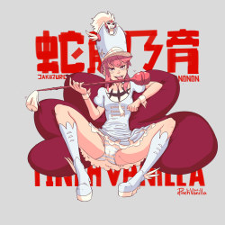 apinchofvanilla:  Jakuzure Nonon from tonight’s stream- My