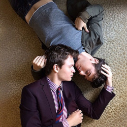 outofficial:  Ansel Elgort and Nat Wolff recreate The Fault in