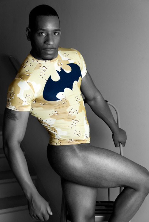 nubianbrothaz:  marcusmccormick:  “War Batman” featuring model Perry Denton | ph: Marcus McCormick | Full Collection    He can be my dark knight anytime 