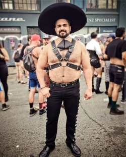 nippletheory:  Photo by @gabo1977, Folsom Street Fair. Gods he