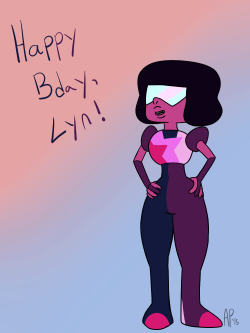 Commission for stimpatch, a Happy Birthday from Garnet to their