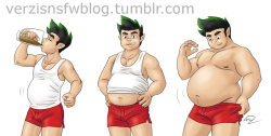 verzisnsfwblog: Jake long growth sequence, containing weight,