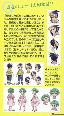 xyz-speedroid-cannon:  Young Yugo and Rin concept art Note: the