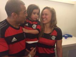 brawnts:  welcome to nation red and black.Ronda Rousey + Flamengo