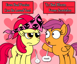 scootaloveshack:  askbadbloom:  Bad Bloom: Why do i still have