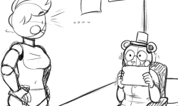 Page 2 of “ToyChica’s New Playmate” is sketched and on✦Patreon✦