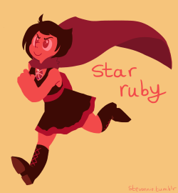 stevonnie:  aaaand here’s ruby and yang gems! star ruby is