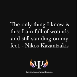 psych-facts:  The only thing I know is this: I am full of wounds