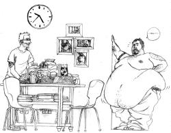 goooorrrrdo:  ‘Breakfast’ (as bmseven) Pencil sketch / November