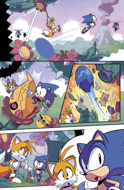 sonicthehedgehog:  Beautiful Sonic comic art by Tyson Hesse for