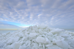 l7d:  Broken ice near Lelystad, in the Netherlands, 2010 