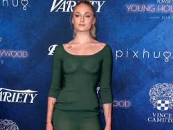 starprivate:  Sophie Turner in seethrough topless boobs  Sophie