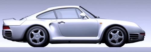 carsthatnevermadeit:  Porsche 959, 1986. The 959 series wasÂ manufactured from 1986 to 1993, initially as a Group B rally car and as a road car designed to satisfy FIA homologation regulations requiring production of at least 200 units. It was seen asÂ th