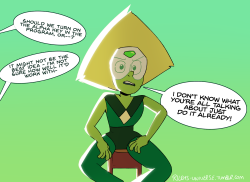 rileys-universe:why peridot’s green screen wasn’t activated