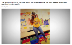 blackmattersus:    Black Female Teacher’s Outfit Stirs Social